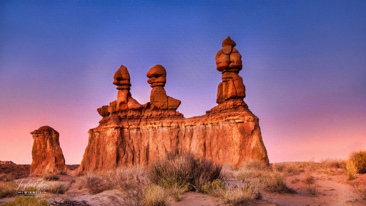 Three Sisters at Twilight Fine Art Print
