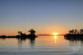 Sunset Across Willard Bay's North Marina Fine Art Print
