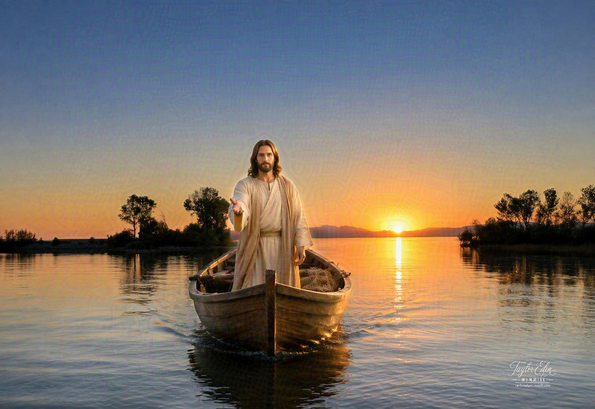 Savior at the Willard Bay North Marina Fine Art Print